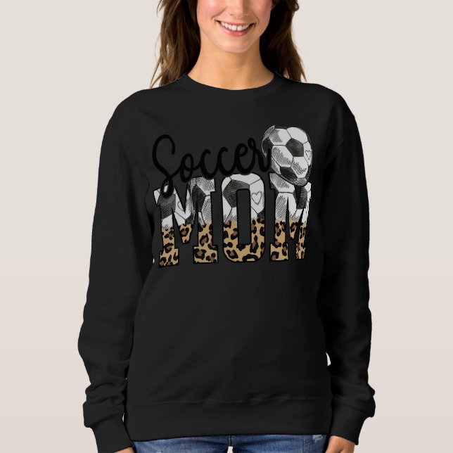 Sweatshirt Soccer Ball Maman Meilleure fête des mères (Devant)