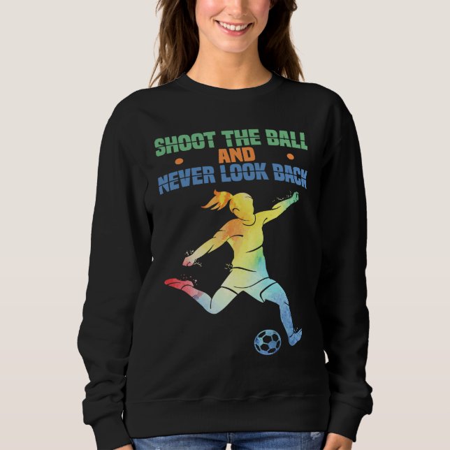 Sweatshirt Soccer Girl in Perfection Kids And Women Soccer (Devant)