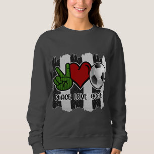 Sweatshirt Soccer paix et amour