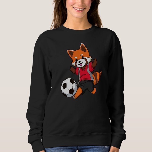 Sweatshirt Soccer Panda rouge no 3 (Devant)