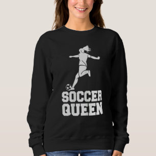 Sweatshirt Soccer Queen Soccer Joueur Sports Équipe Athlète