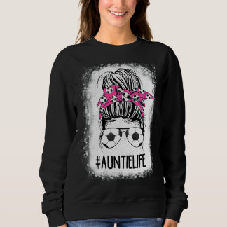 Sweatshirt Soccer Tante Vie Bleached Messy Bun Cheveux Soccer
