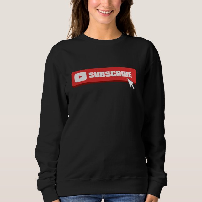 Sweatshirt Social Media Like Share Comment Abonnez-vous Vlogg (Devant)
