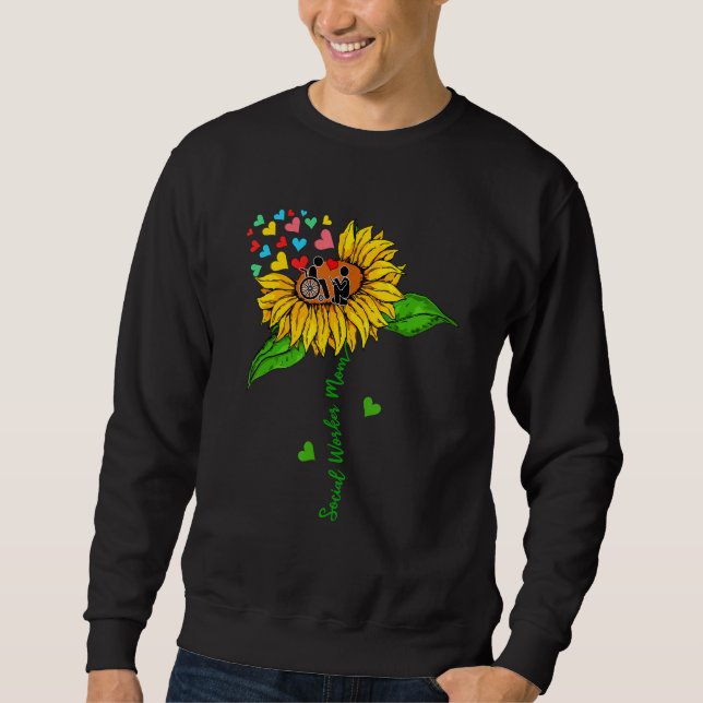 Sweatshirt Social Worker Mom Sunflower Social Worker Tools Mo (Devant)