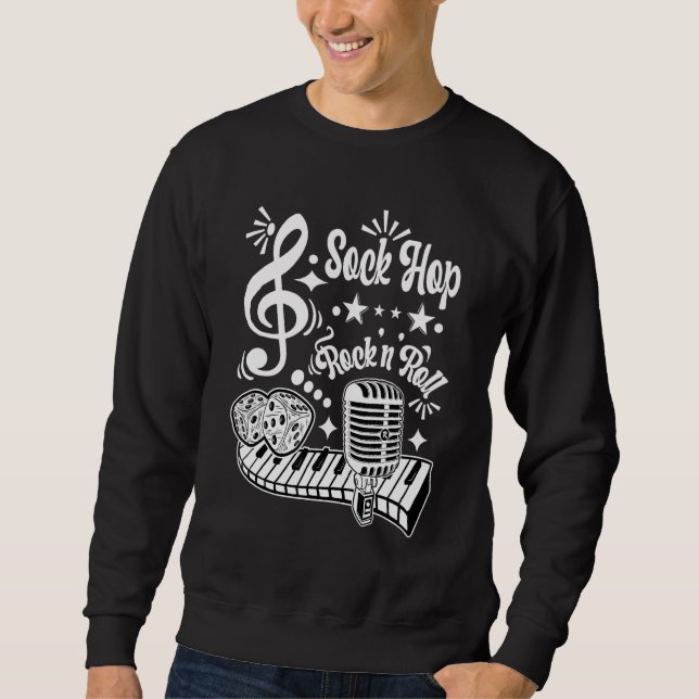 Sweatshirt Sock Hop Party Rockabilly Retro 60s les années 70  (Devant)