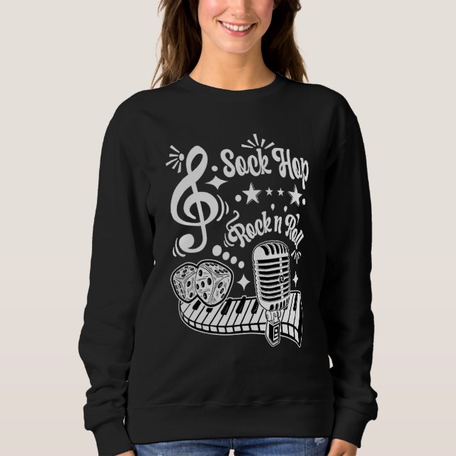 Sweatshirt Sock Hop Party Rockabilly Retro 60s les années 70  (Devant)