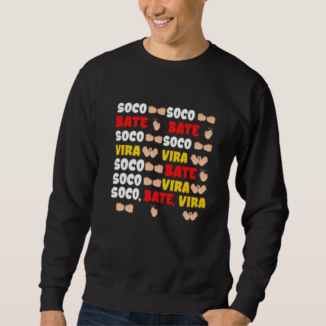 Sweatshirt Soco Bate Vira Music Dance Party Premium_2 (Devant)