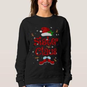 Sweatshirt Soeur Claus Noël Père Noël Elf Matching Famille