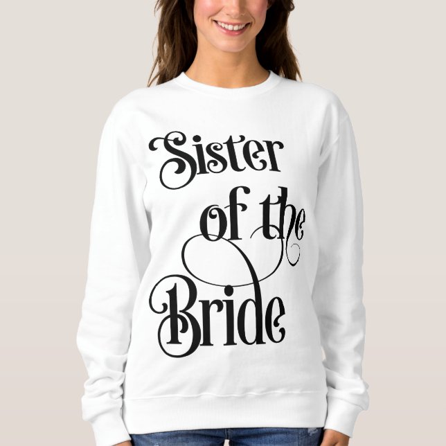 Sweatshirt Sœur de la mariée (Devant)