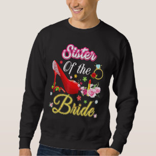Sweatshirt Soeur De La Mariée Joyeuse Mariage Flower Rose Cha