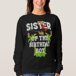 Sweatshirt Soeur De L'Anniversaire Garçon Sloth Enfant B Jour
