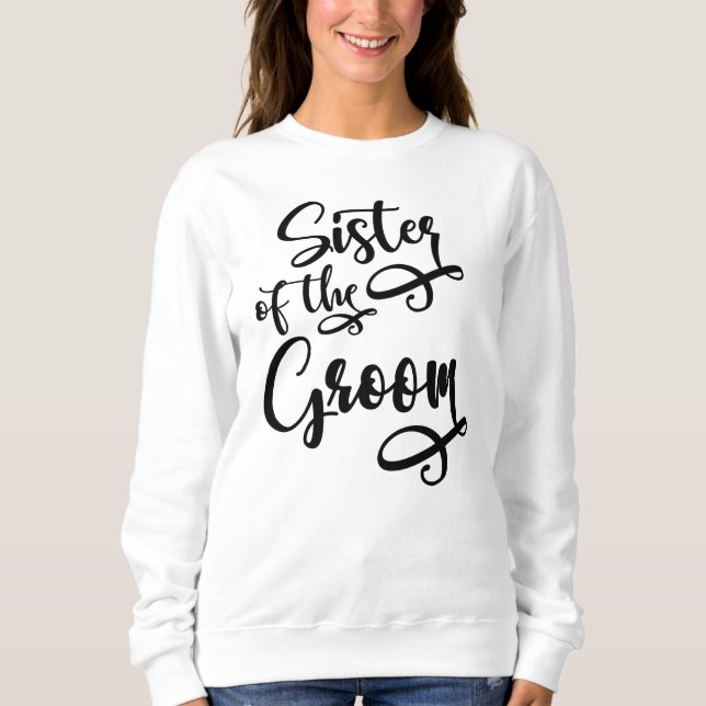 Sweatshirt Sœur du marié (Devant)