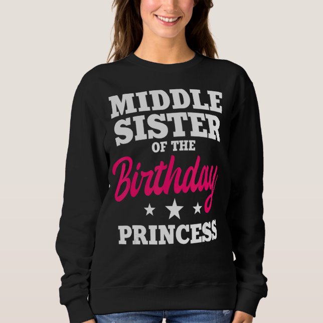Sweatshirt Soeur Intermédiaire De L'Anniversaire De La Prince (Devant)