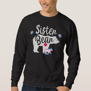 Sweatshirt Soeur trans Ours Fier Soeur arc-en-ciel Transgenre