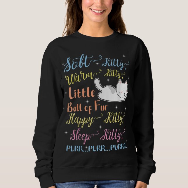 Sweatshirt Soft Kitty Chaleureux Kitty Petit Boule De Dormir  (Devant)