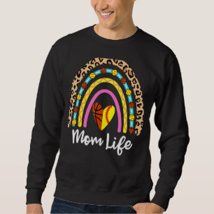 Sweatshirt Softball Basketball Maman Boho Rainbow Softball Ba
