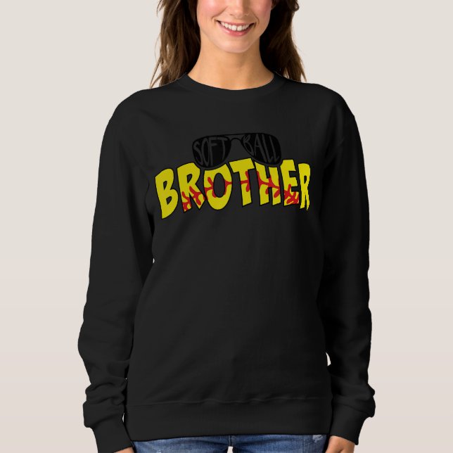 Sweatshirt Softball Brother Lunettes de soleil Jour Softball (Devant)