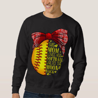 Sweatshirt Softball Cadeau Maman Femme Pitcher Catcher Girls