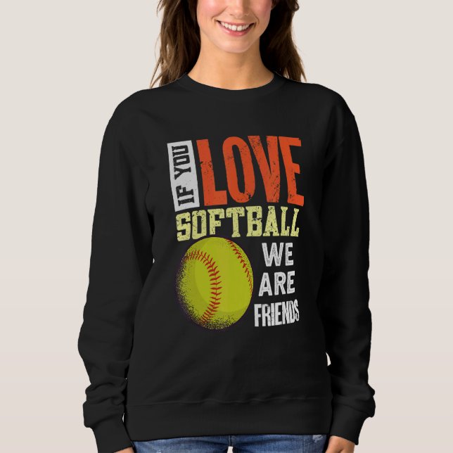 Sweatshirt Softball Outfit   Softball Player Softball (Devant)