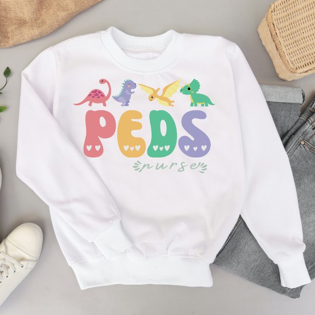 Sweatshirt Soins infirmiers pédiatriques Infirmière (Créateur téléchargé)