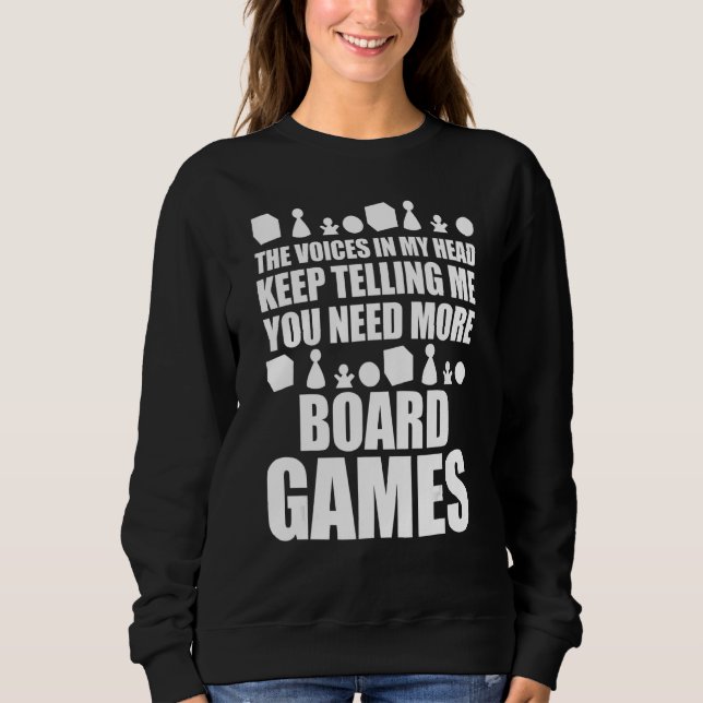 Sweatshirt Soirée de jeu jeu de société drôle dont vous avez  (Devant)