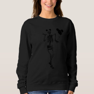 Sweatshirt Soirée d'Halloween de squelette dansant