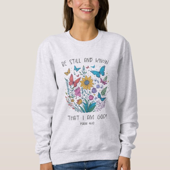 Sweatshirt "Sois Calme et Sache" (Devant)