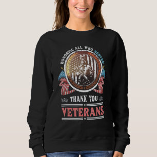 Sweatshirt soldat américain Honorer tous ceux qui ont servi M