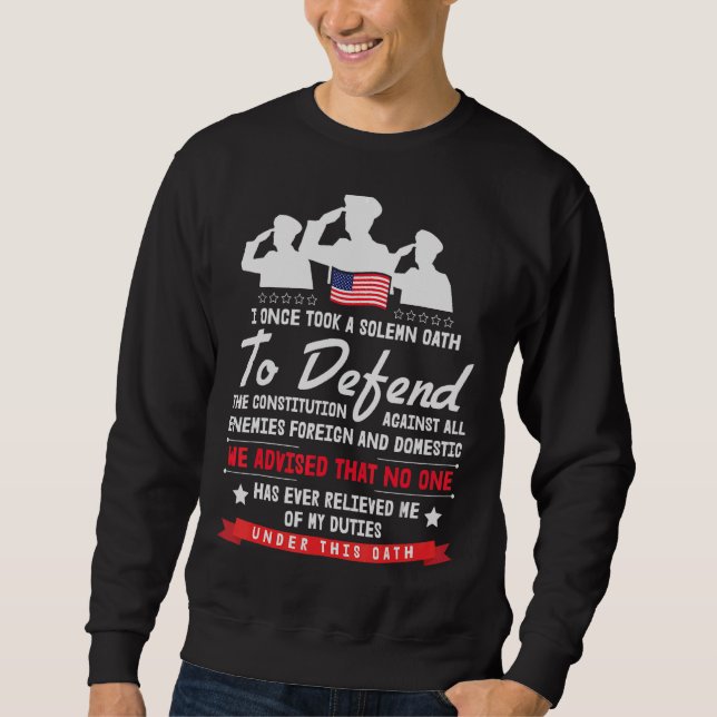 Sweatshirt Soldat vétéran (Devant)