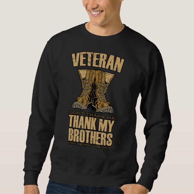 Sweatshirt Soldats Boots de combat Citation d'honneur (Devant)
