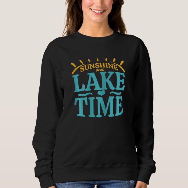 Sweatshirt Soleil Des Femmes Et Temps Du Lac (Devant)