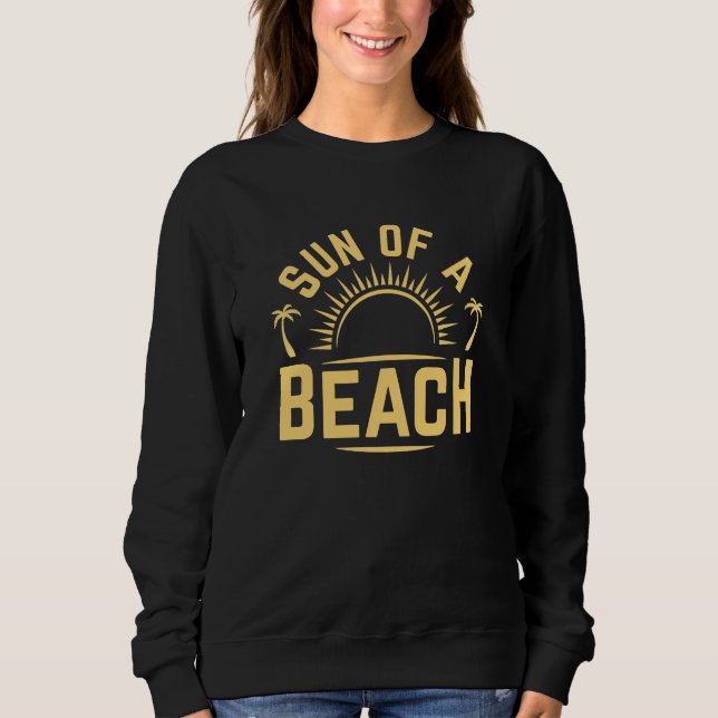 Sweatshirt Soleil D'Une Plage (Devant)