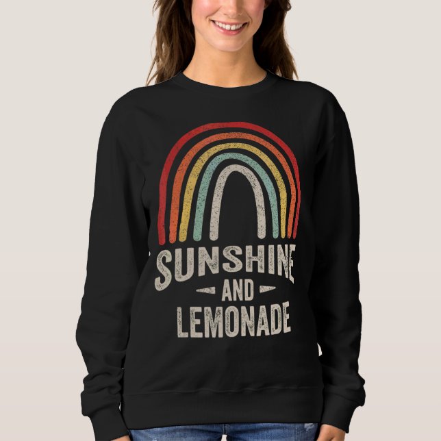 Sweatshirt Soleil Rétro vintage Et Lemonade Été 5 (Devant)