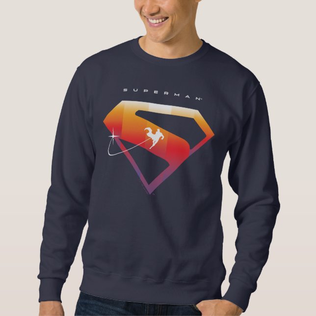 Sweatshirt Soleil Tourner Superman Shield (Devant)
