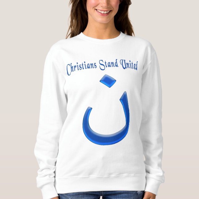 Sweatshirt solidarité chrétienne  (Devant)