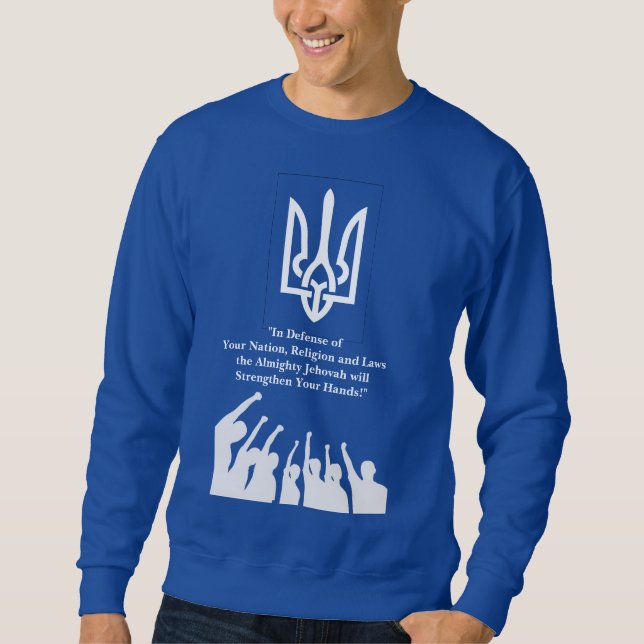 Sweatshirt Solidarité dans la guerre en Ukraine  (Devant)