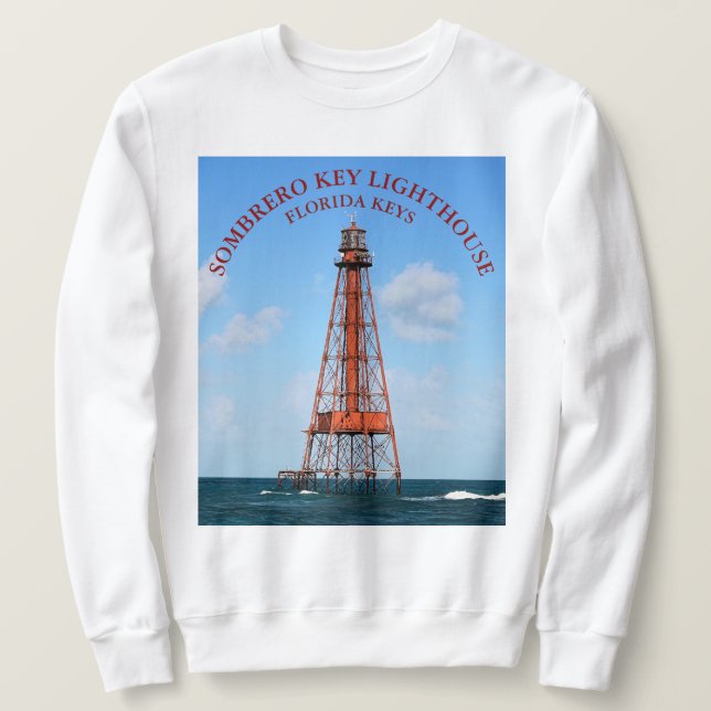 Sweatshirt Sombrero Key Lighthouse Florida Keys (Design devant)