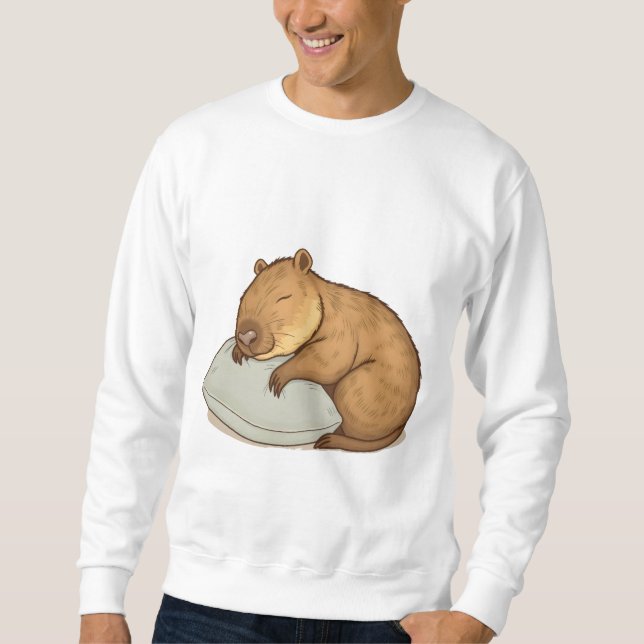 Sweatshirt sommeil Capybara Sleepybara (Devant)