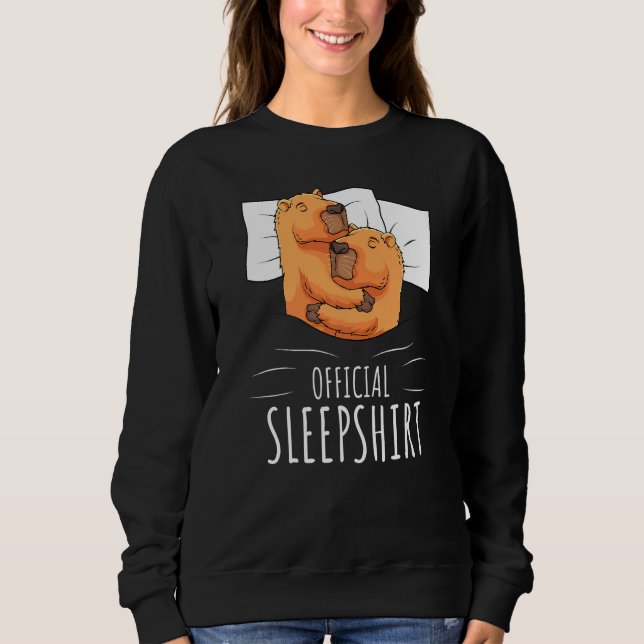 Sweatshirt Sommeil officiel de Capybara 1 (Devant)