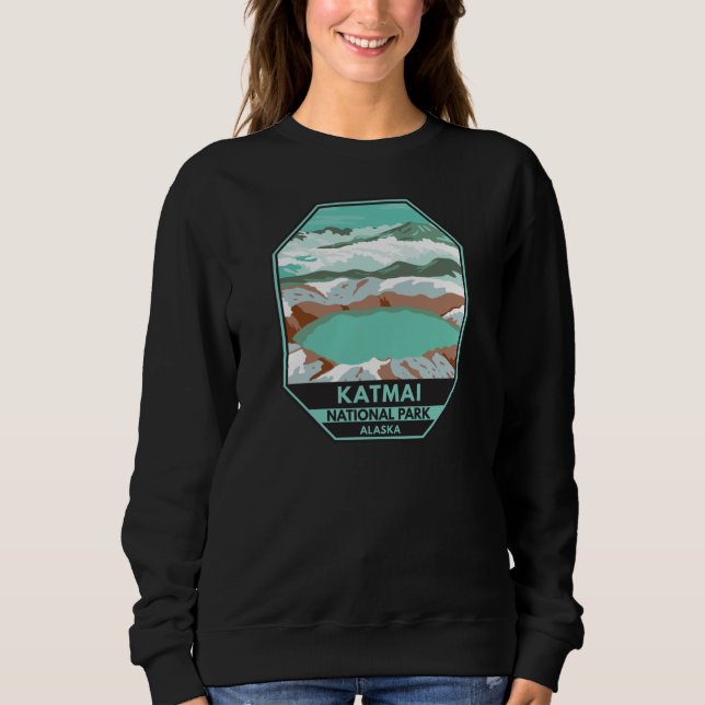 Sweatshirt Sommet du parc national Katmai Crater Lake Alaska (Devant)