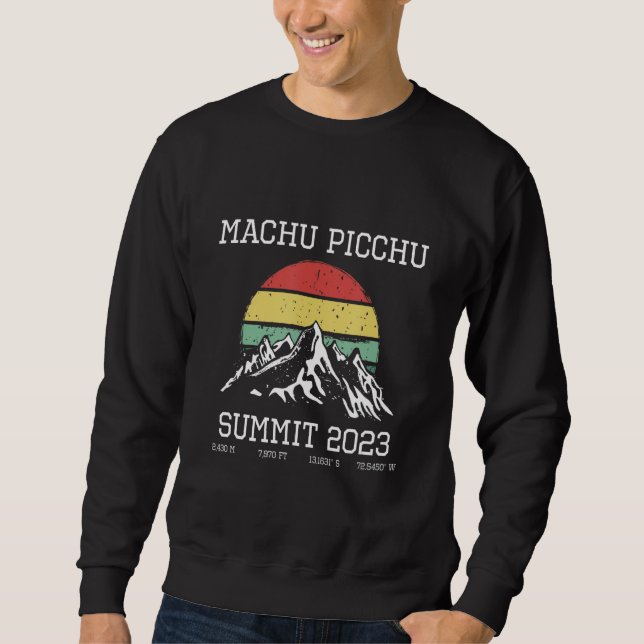 Sweatshirt Sommet du sentier inca de Machu Picchu 2023 Randon (Devant)