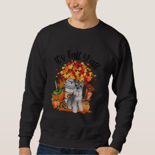 Sweatshirt son chien de schnauzer d'automne halloween thanksg