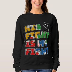 Sweatshirt Son Combat Est Ma Sensibilisation sur l'autisme De