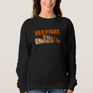 Sweatshirt Son Combat Est Mon Combat Crps Sensibilisation Rsd
