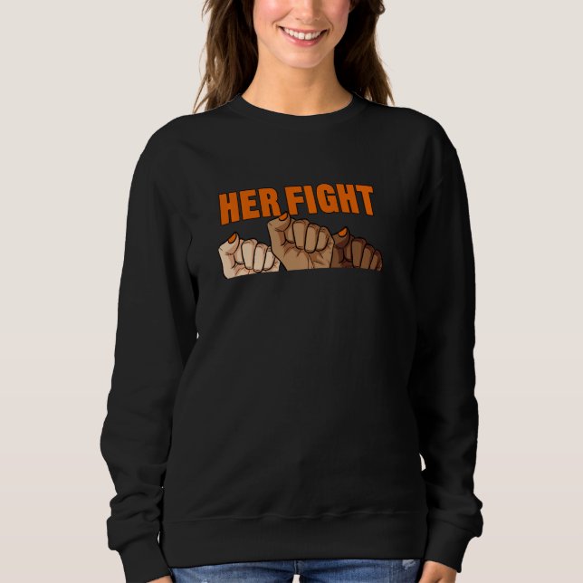 Sweatshirt Son Combat Est Mon Combat Crps Sensibilisation Rsd (Devant)