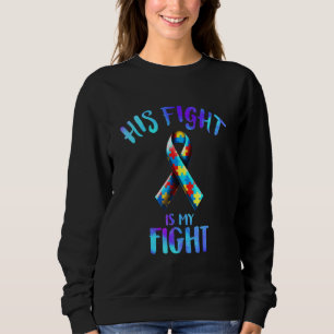 Sweatshirt Son Combat Est Mon Mois De Sensibilisation sur l'a
