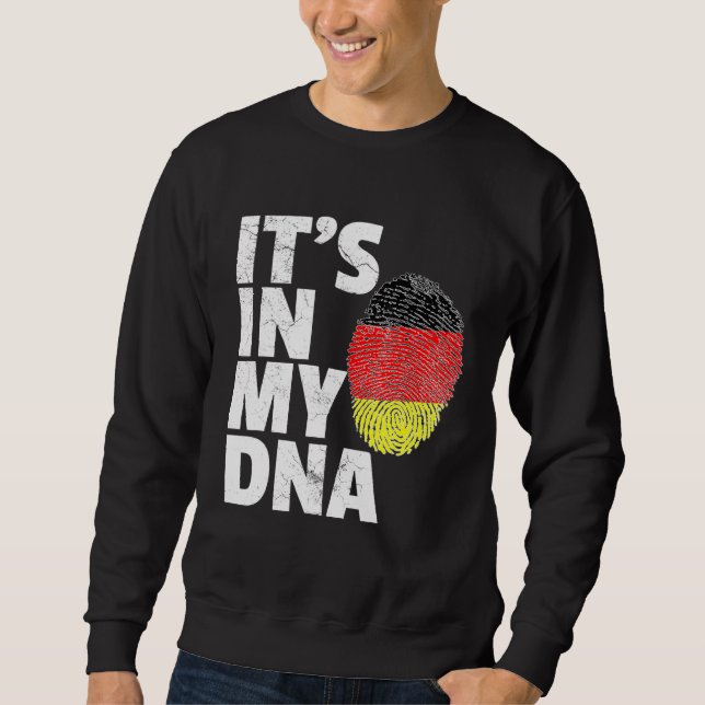 Sweatshirt Son Dans Mon Adn Allemagne Allemand Flag Pride Nat (Devant)