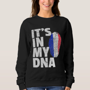 Sweatshirt Son Dans Mon Adn France Flag Pride National Co