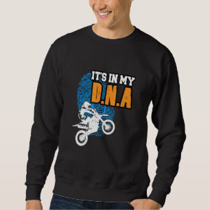 Sweatshirt SON DANS MON ADN Motocross BMX Supermoto Supercros