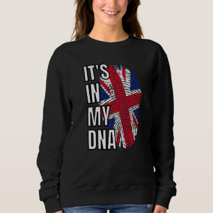 Sweatshirt Son Dans Mon Dna British Drapeau Royaume-Uni
